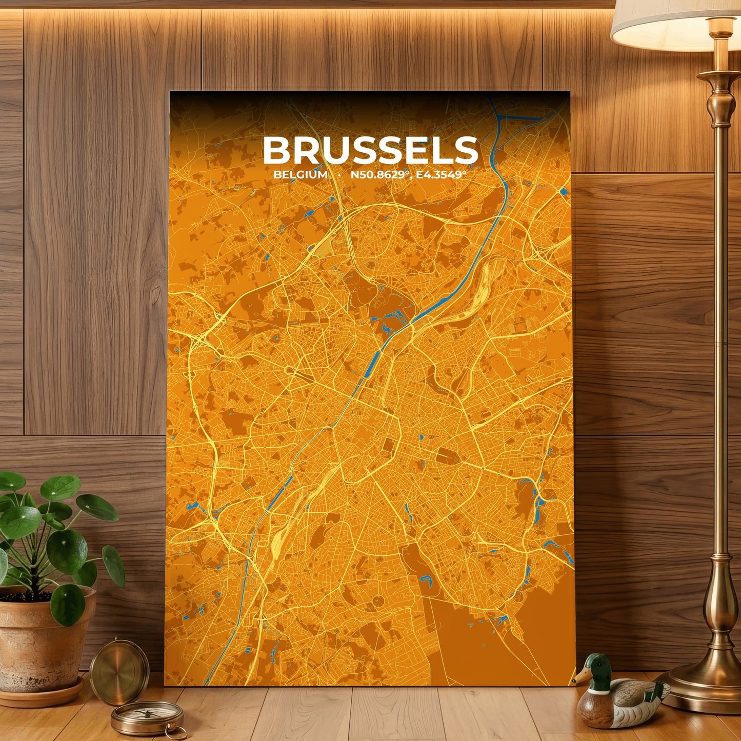 Brussels Scorch Map Poster