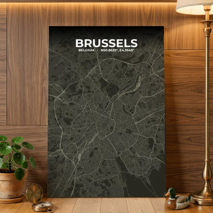 Brussels Sable Map Poster