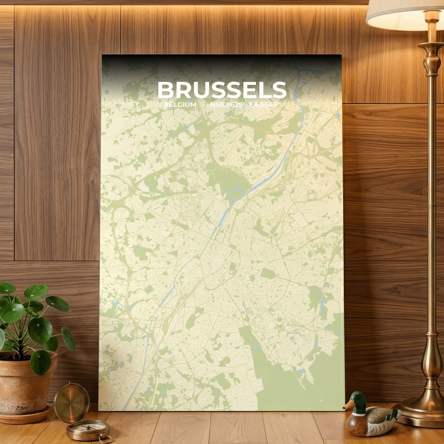 Brussels Drift Map Poster