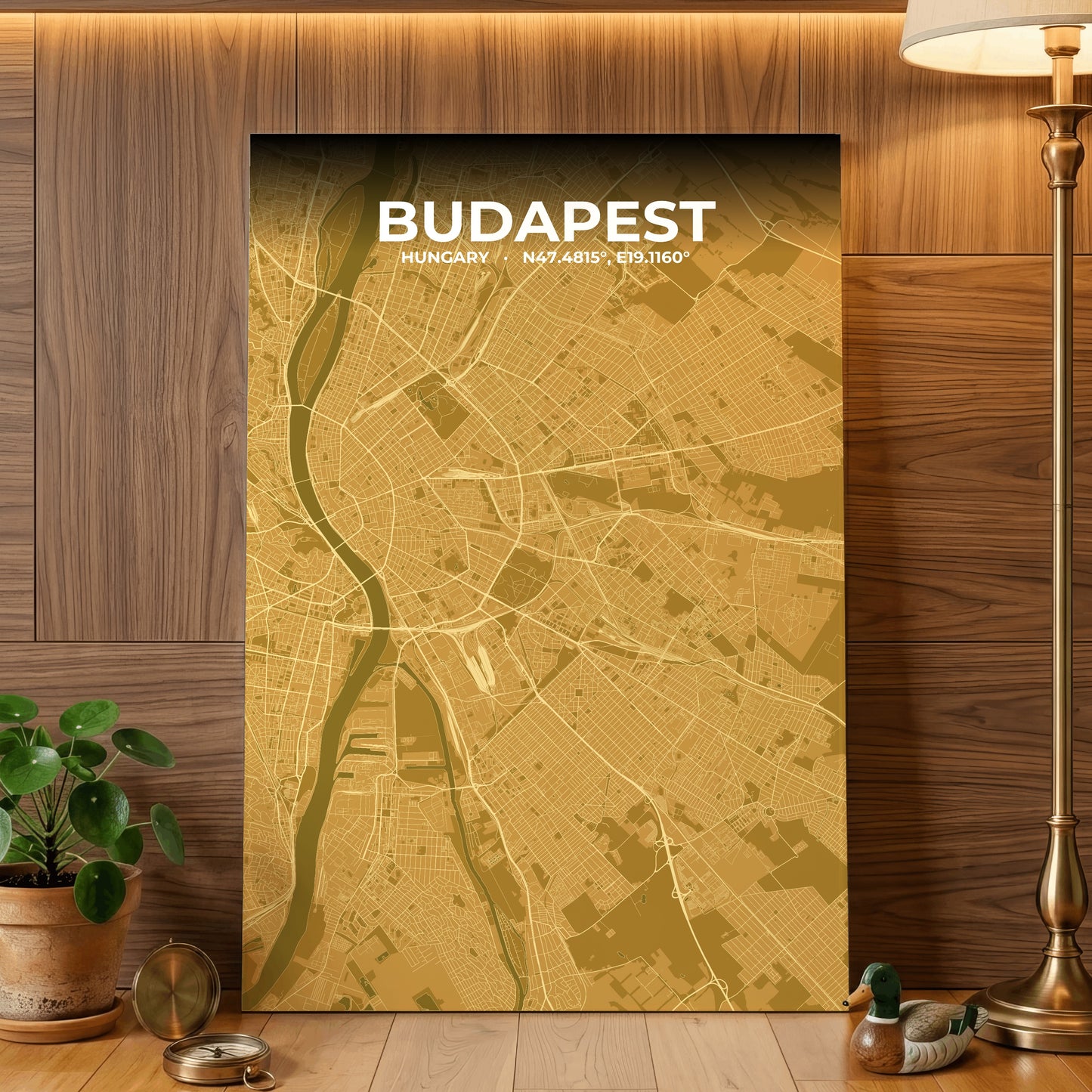Budapest Forge Map Poster