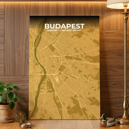 Budapest Forge Map Poster