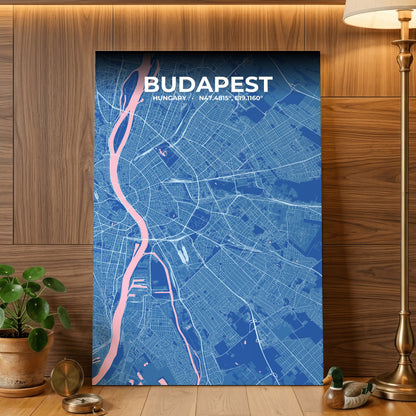 Budapest Candy Map Poster