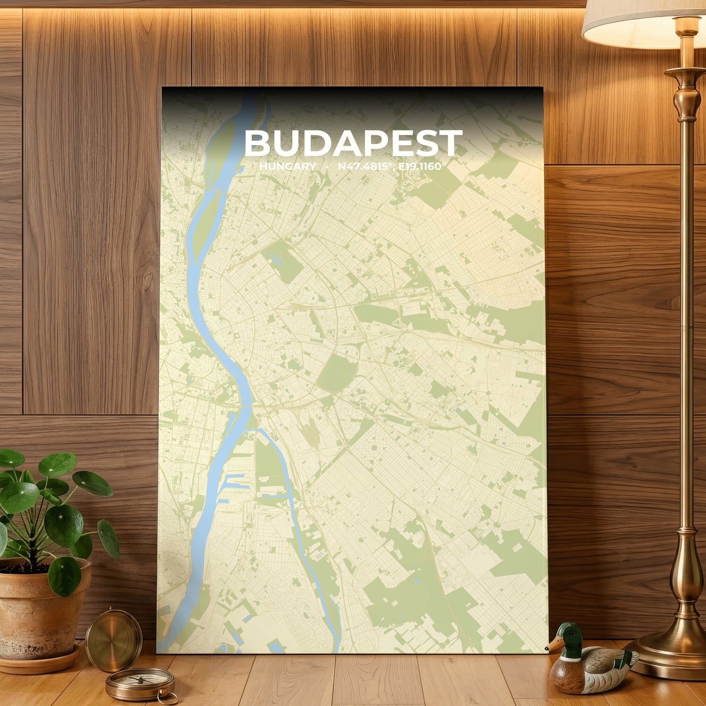 Budapest Drift Map Poster