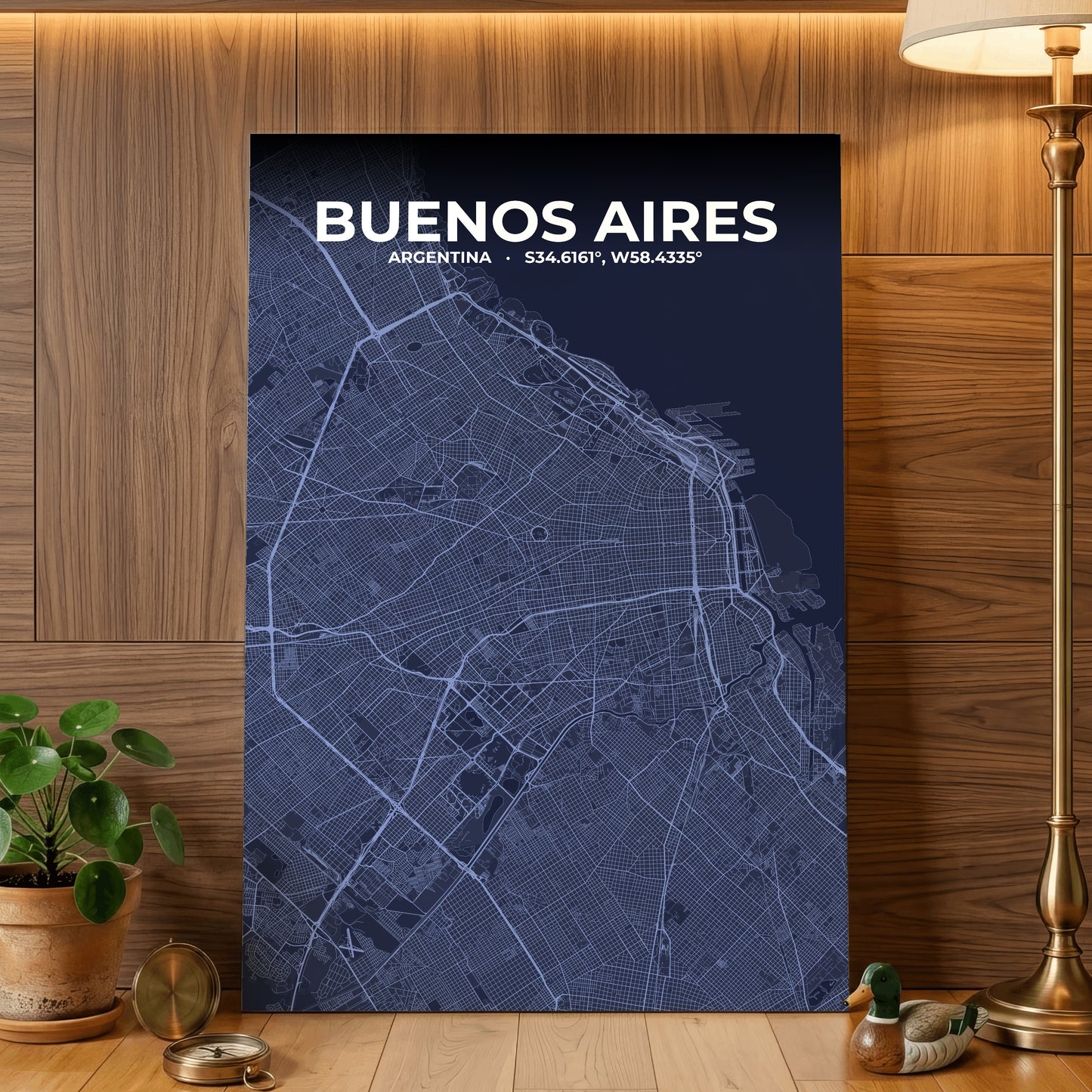 Buenos Aires Tide Map Poster