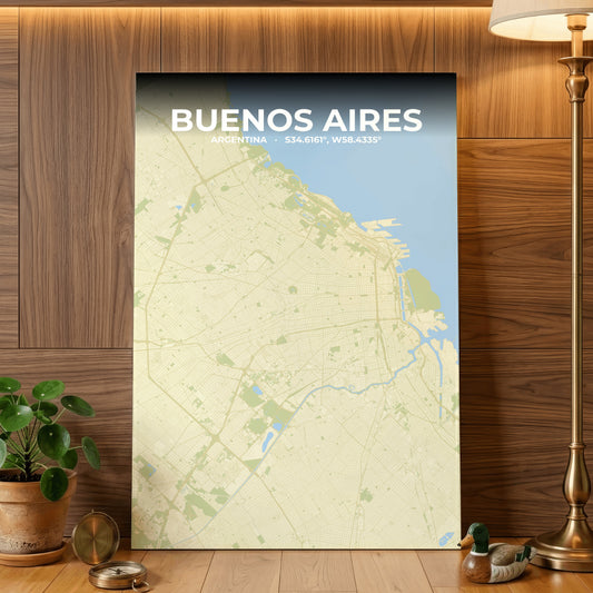 Buenos Aires Drift Map Poster