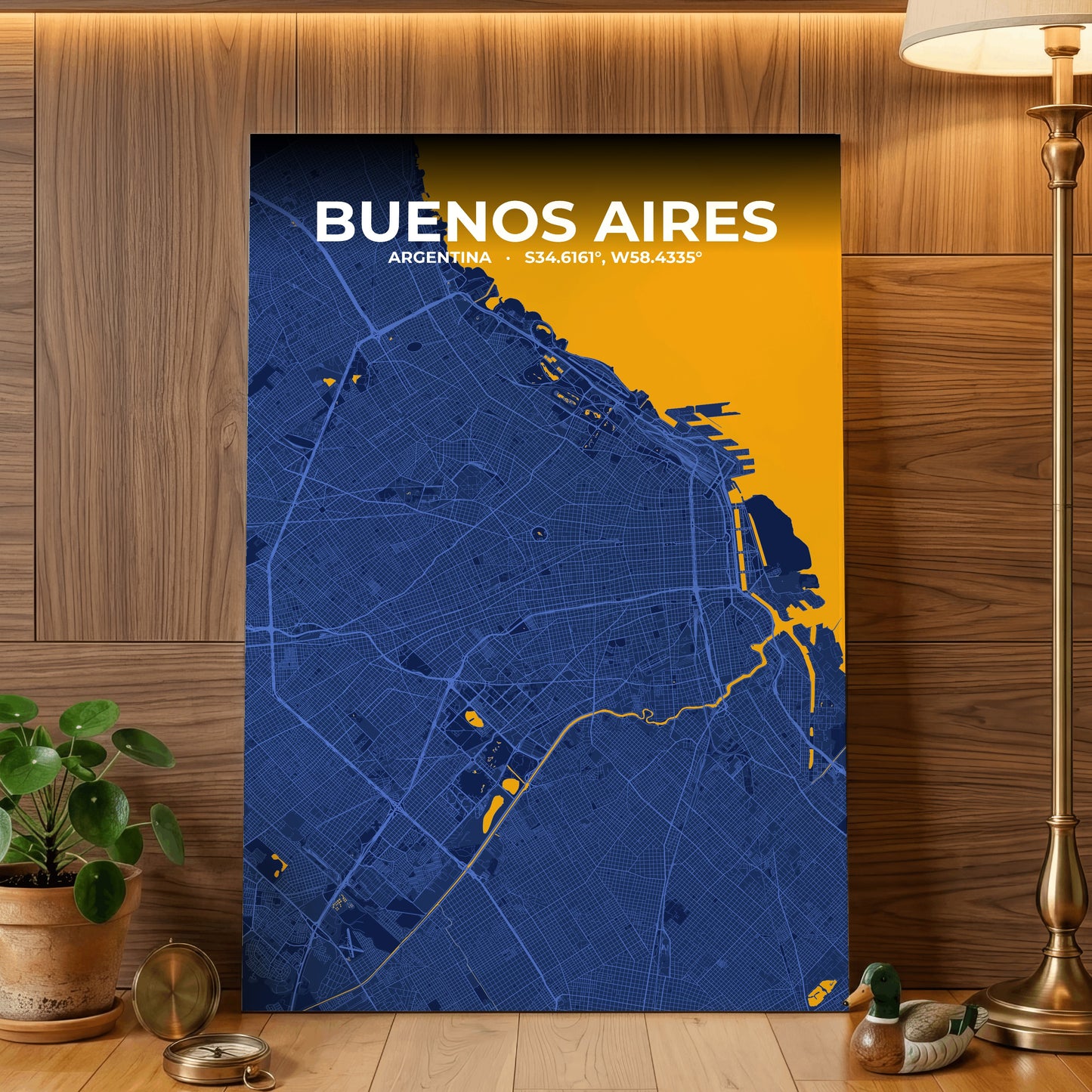 Buenos Aires Ink Map Poster