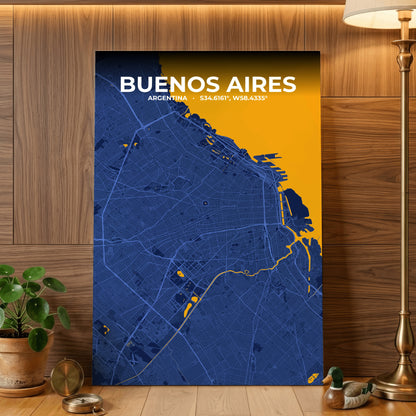 Buenos Aires Ink Map Poster