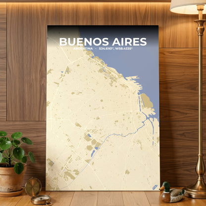 Buenos Aires Barn Map Poster