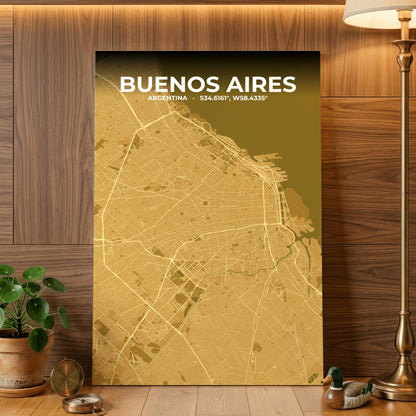 Buenos Aires Forge Map Poster