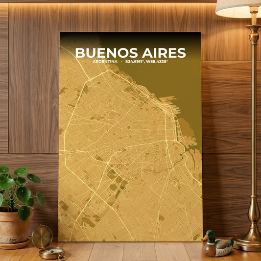 Buenos Aires Forge Map Poster
