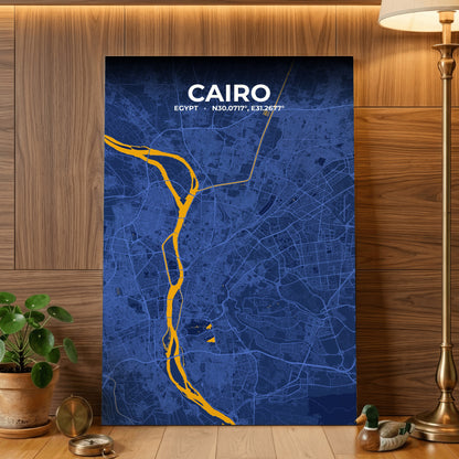 Cairo Ink Map Poster