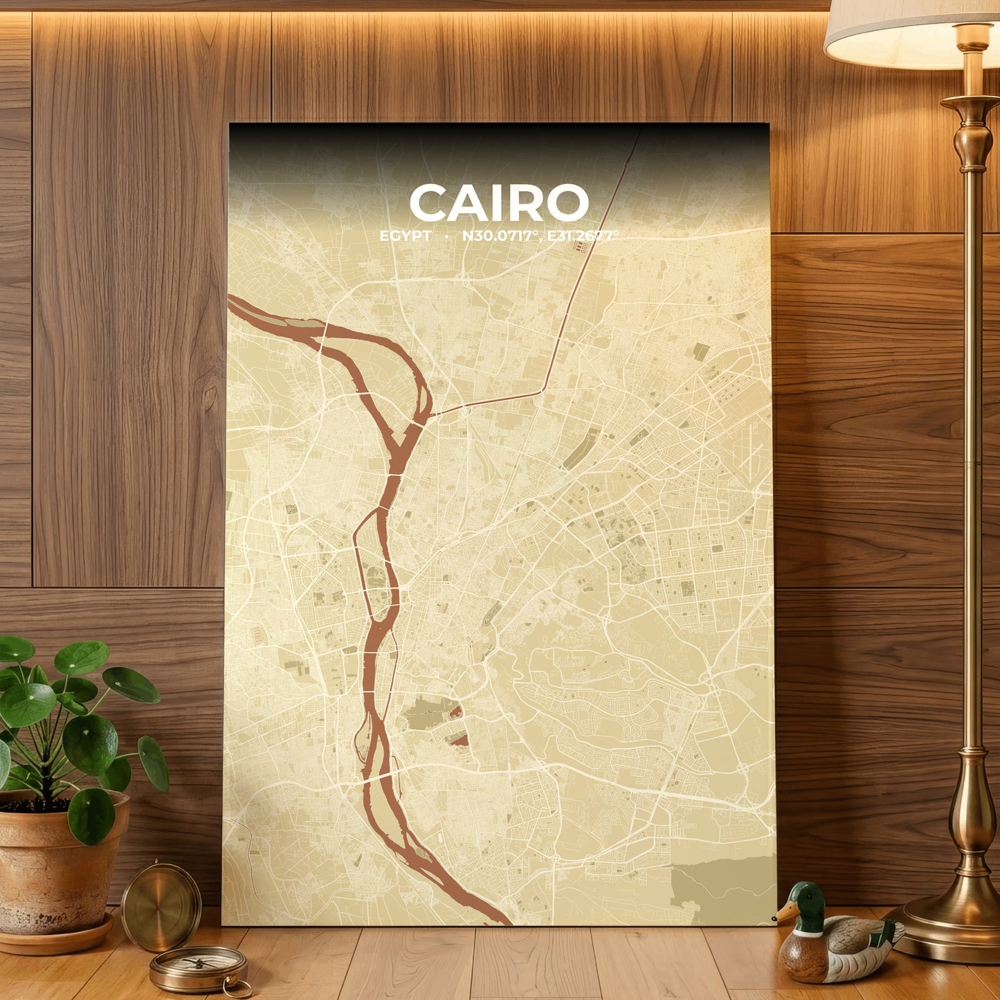 Cairo Ember Map Poster