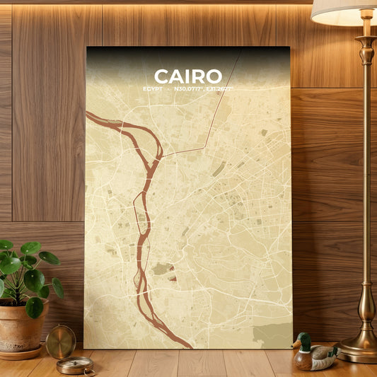 Cairo Ember Map Poster