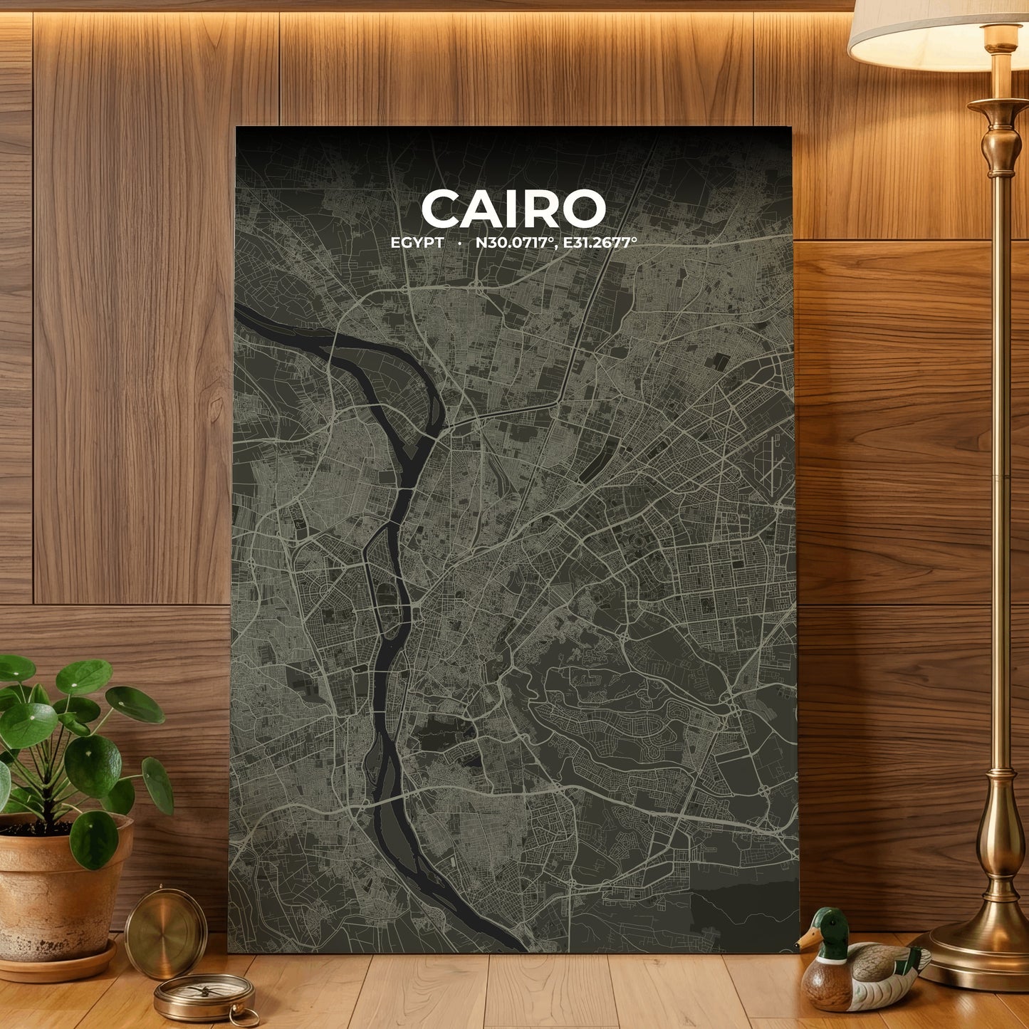 Cairo Sable Map Poster