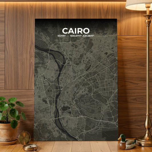 Cairo Sable Map Poster