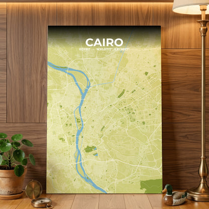 Cairo Fern Map Poster