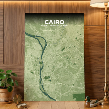 Cairo Clay Map Poster