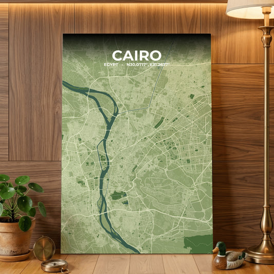 Cairo Clay Map Poster