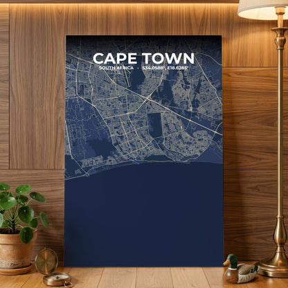 Cape Town Anchor Map Poster
