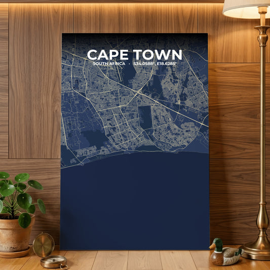Cape Town Anchor Map Poster