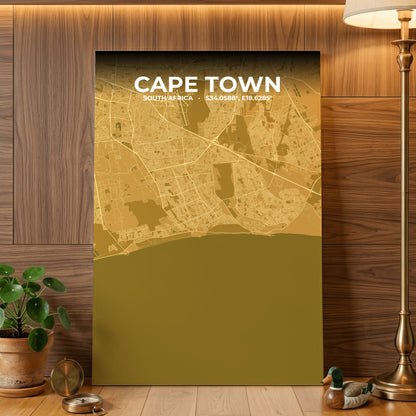 Cape Town Forge Map Poster