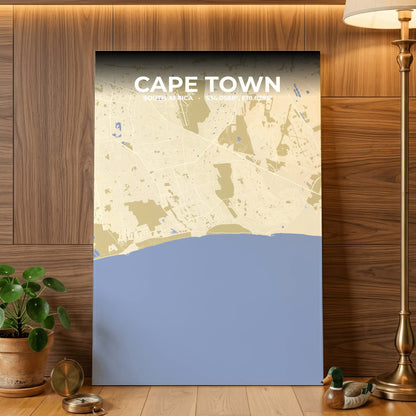 Cape Town Barn Map Poster