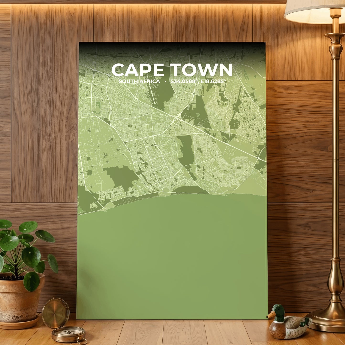Cape Town Grove Map Poster
