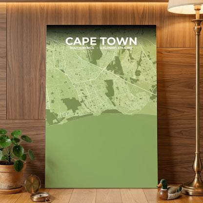 Cape Town Grove Map Poster