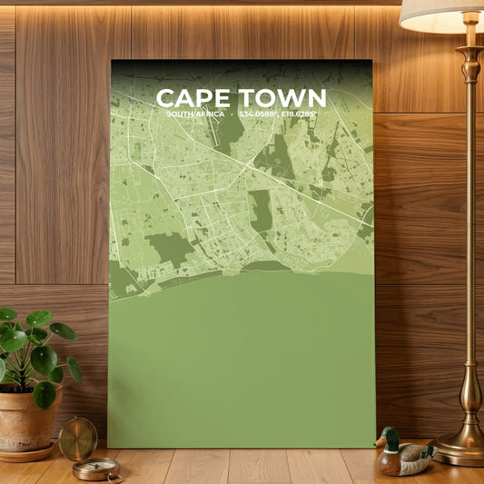 Cape Town Grove Map Poster