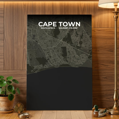 Cape Town Sable Map Poster