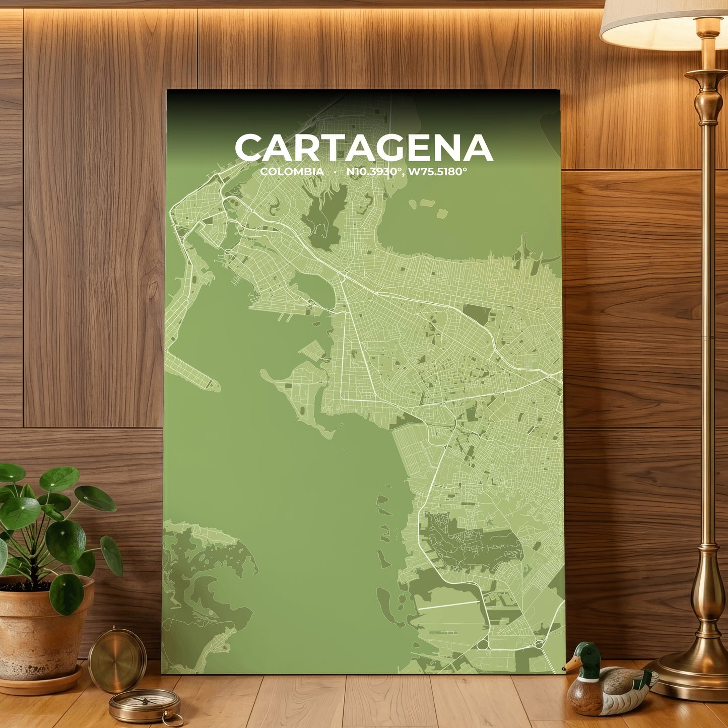 Cartagena Grove Map Poster