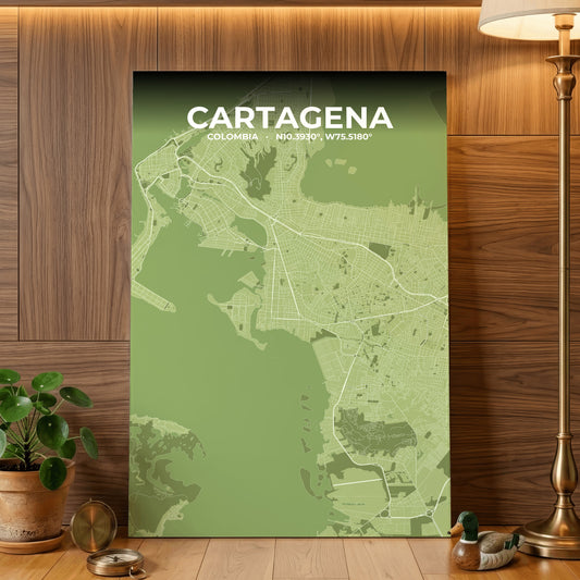 Cartagena Grove Map Poster
