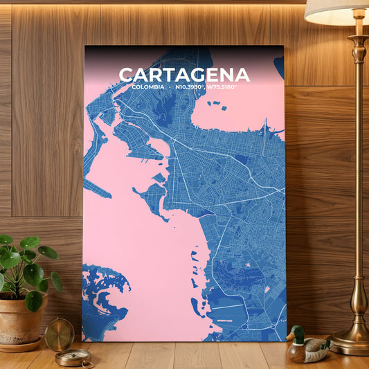 Cartagena Candy Map Poster
