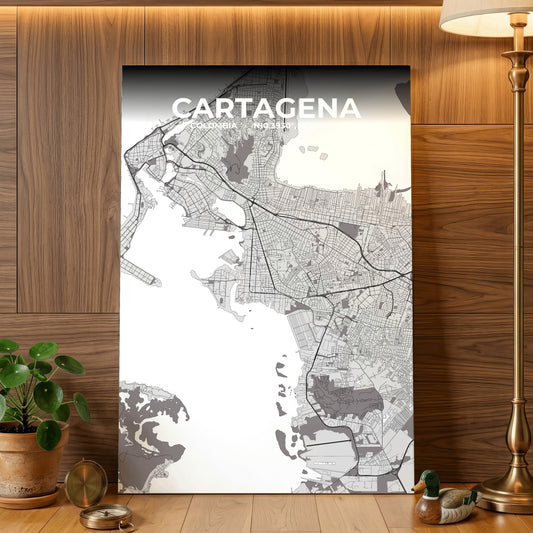 Cartagena Ash Map Poster