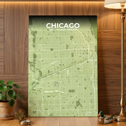Chicago Grove Map Poster