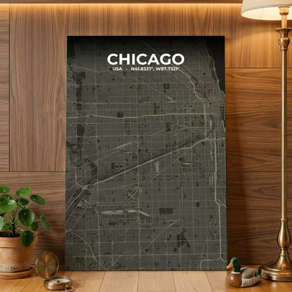 Chicago Sable Map Poster