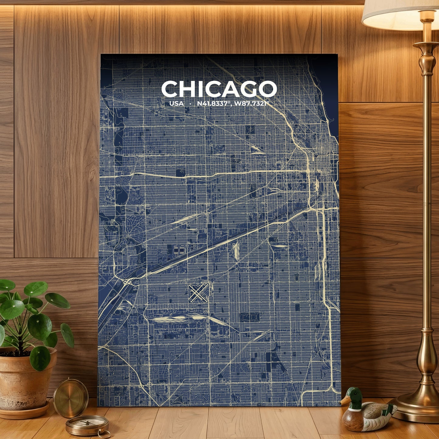 Chicago Anchor Map Poster