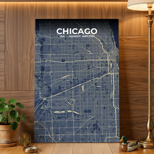 Chicago Anchor Map Poster