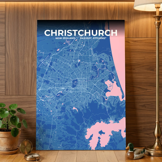 Christchurch Candy Map Poster