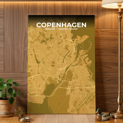 Copenhagen Forge Map Poster
