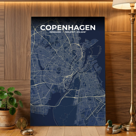 Copenhagen Anchor Map Poster