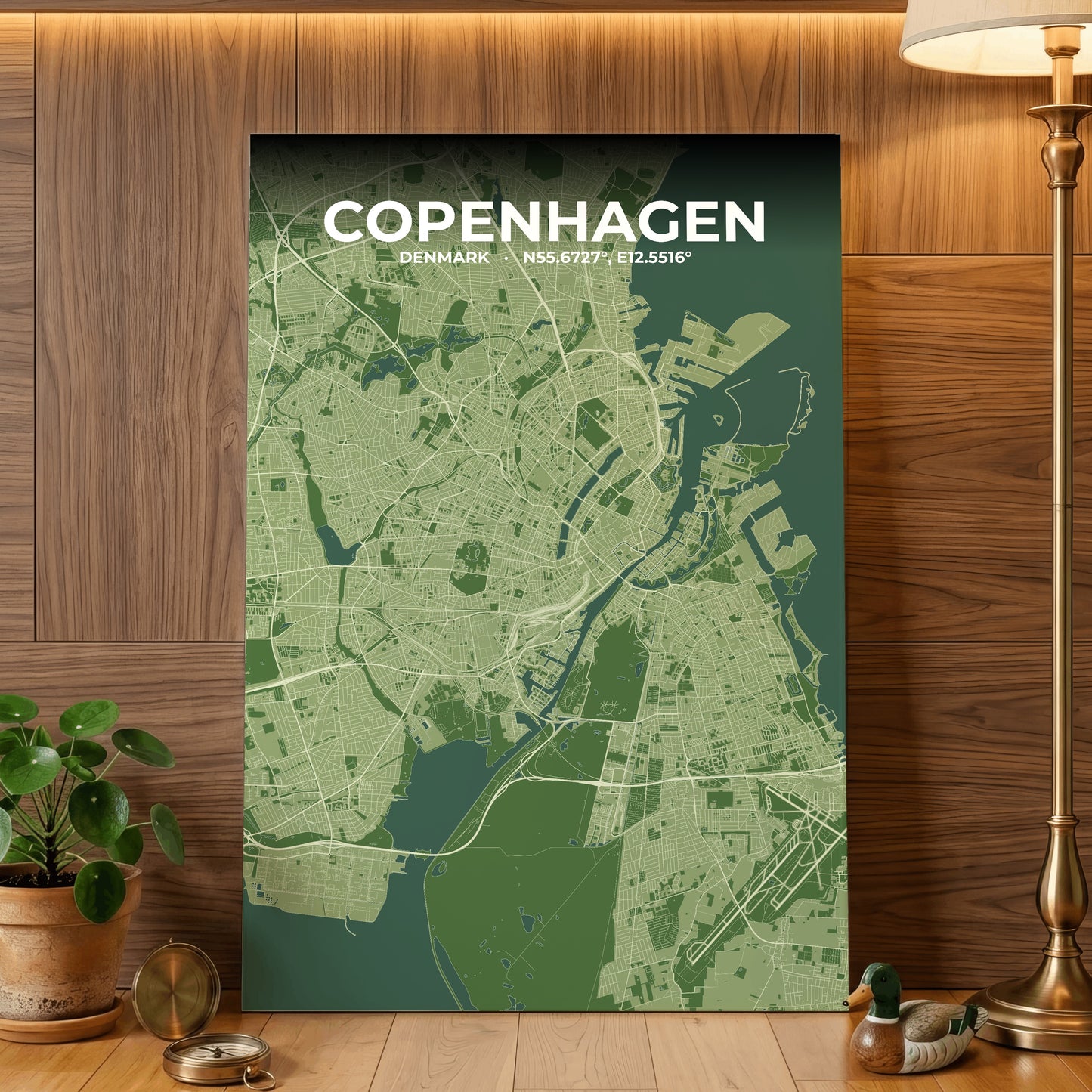 Copenhagen Clay Map Poster