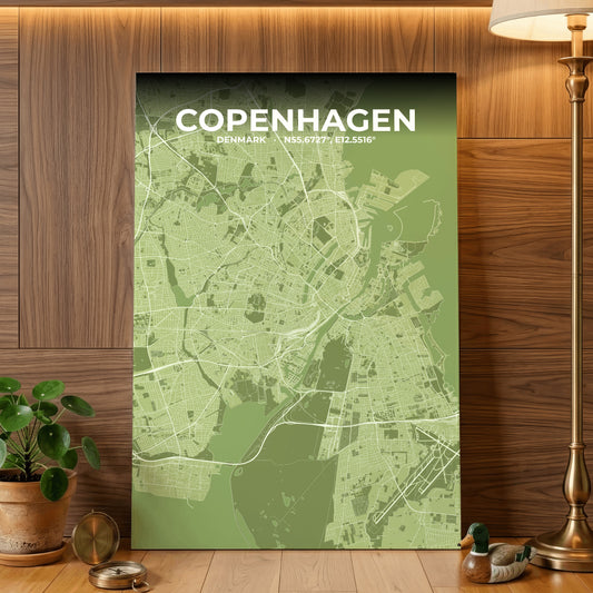 Copenhagen Grove Map Poster
