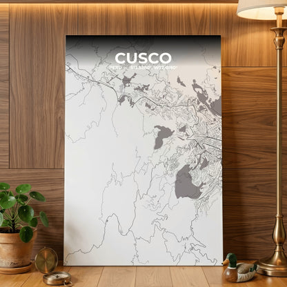 Cusco Ash Map Poster