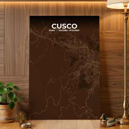 Cusco Plum Map Poster