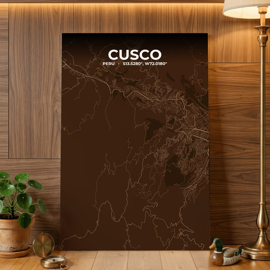Cusco Plum Map Poster