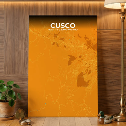 Cusco Scorch Map Poster
