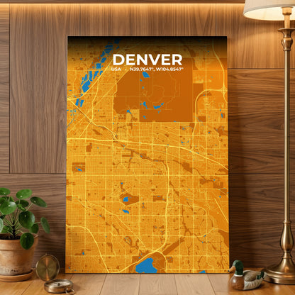 Denver Scorch Map Poster