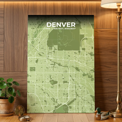Denver Grove Map Poster
