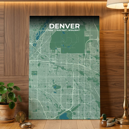 Denver Mist Map Poster